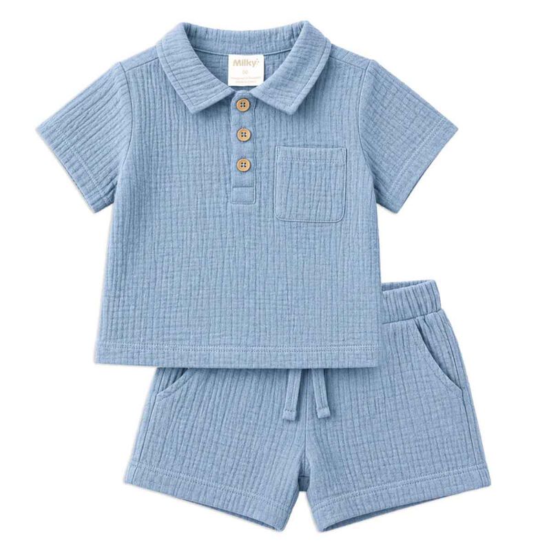 Milky Resort Crinkle Set 0-1Y image number 0